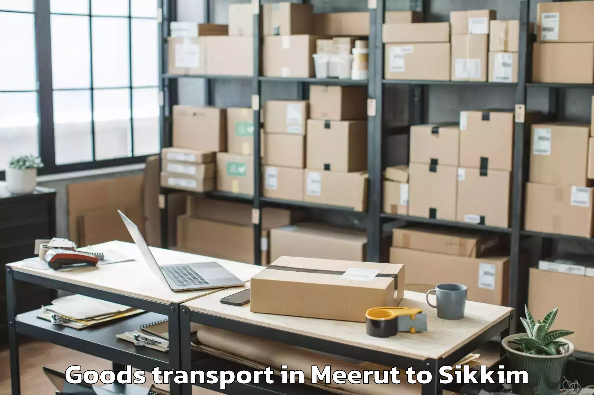 Get Meerut to Jorethang Goods Transport